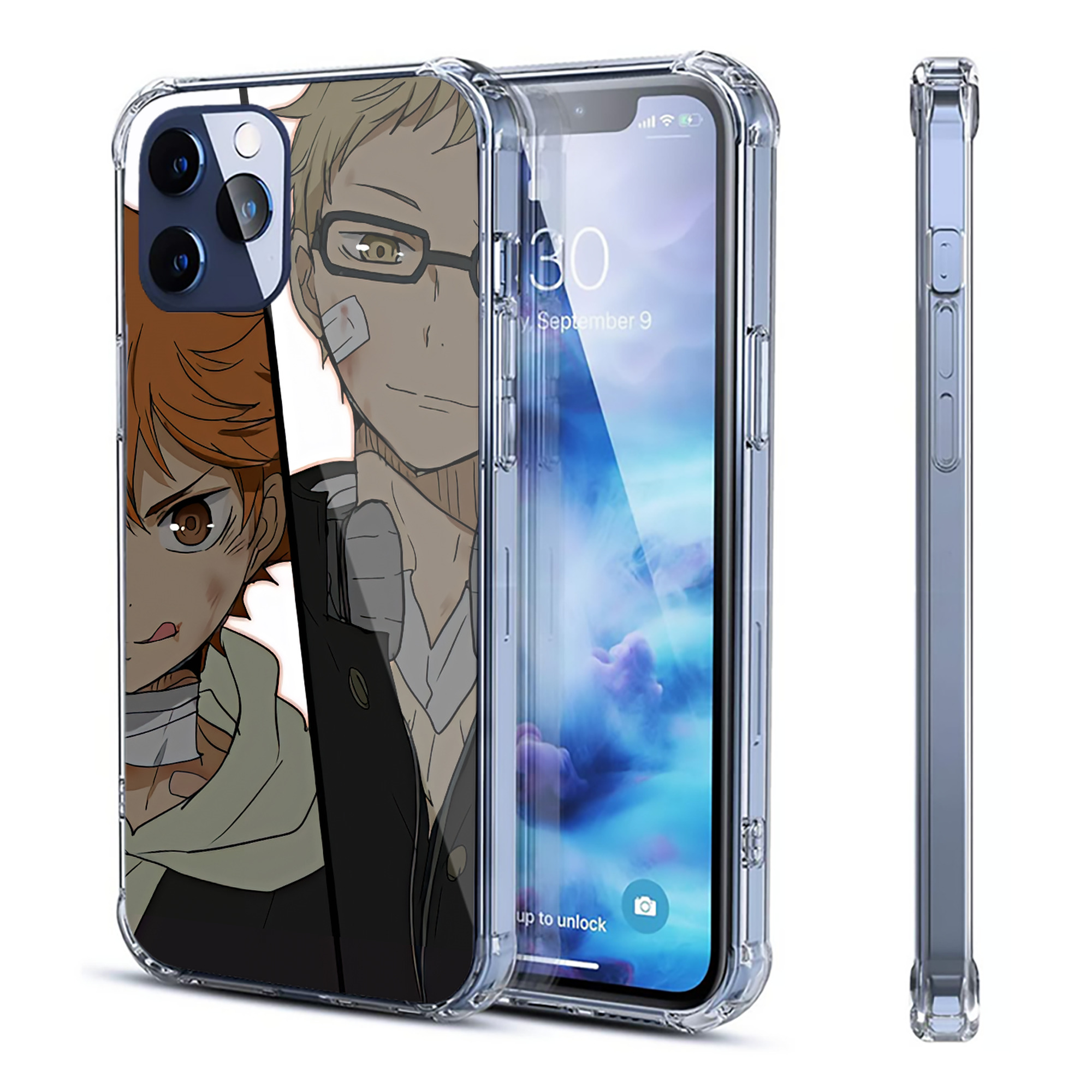 （画像用） ハイキュー!! Haikyu!! 【iPhone 12シリーズ対応】透明スマホケース（クリアソフトケース）